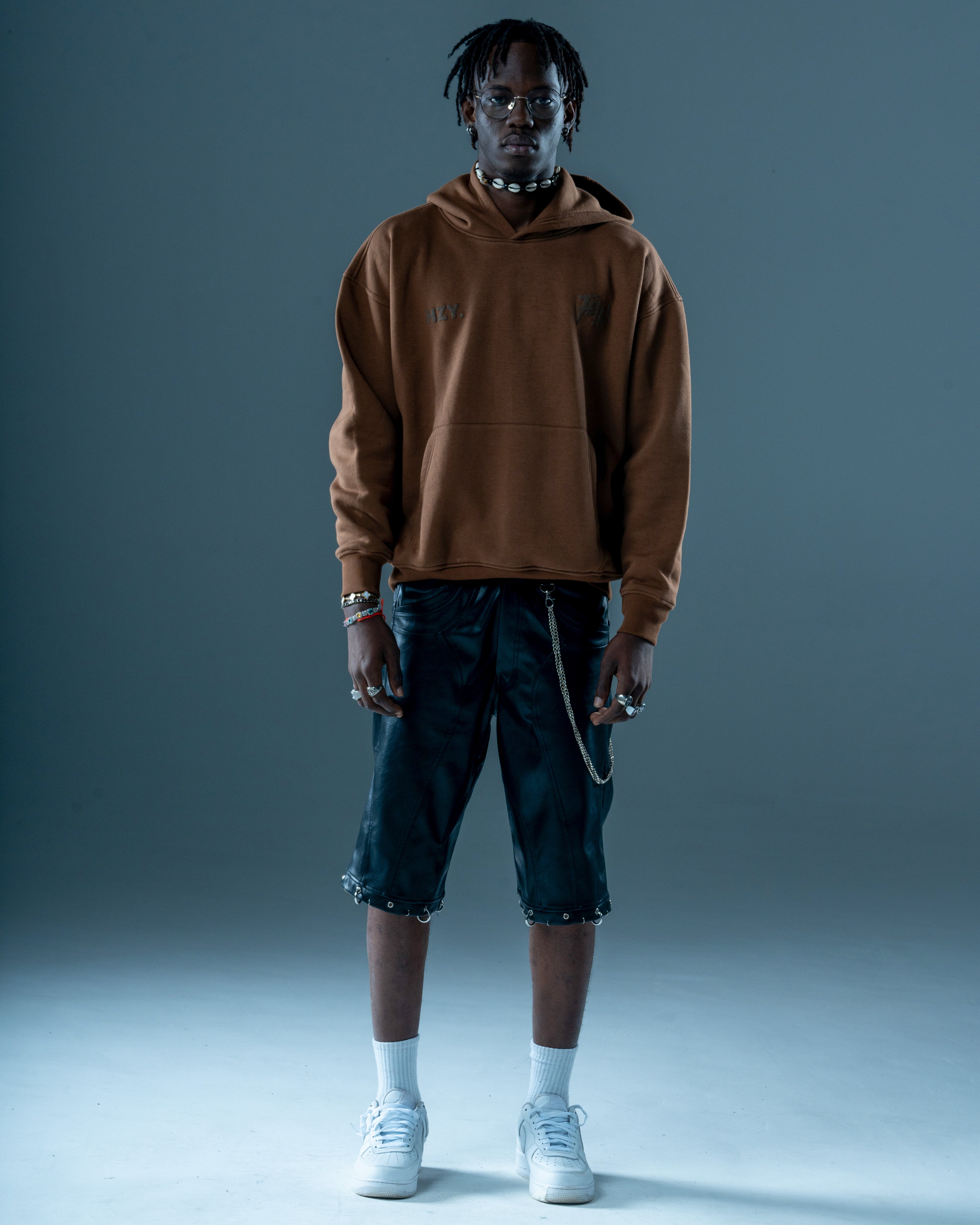 FEIN PUFF BROWN HOODIE