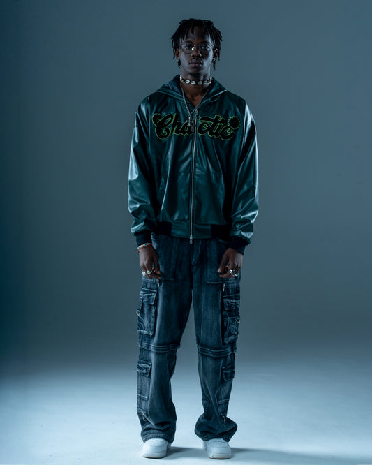 Maison Leather Zip-up