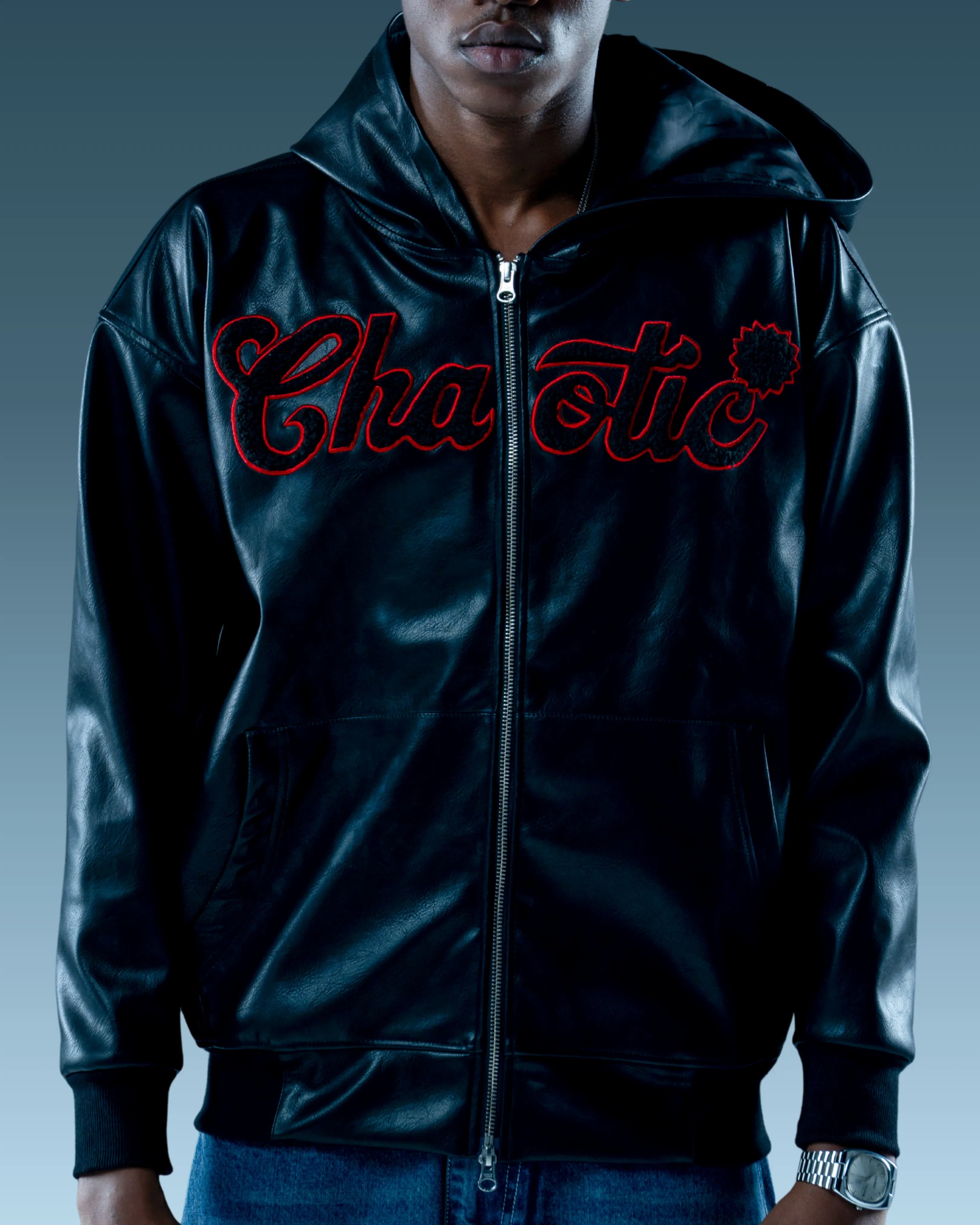 Streetwear Black Leather Jacket