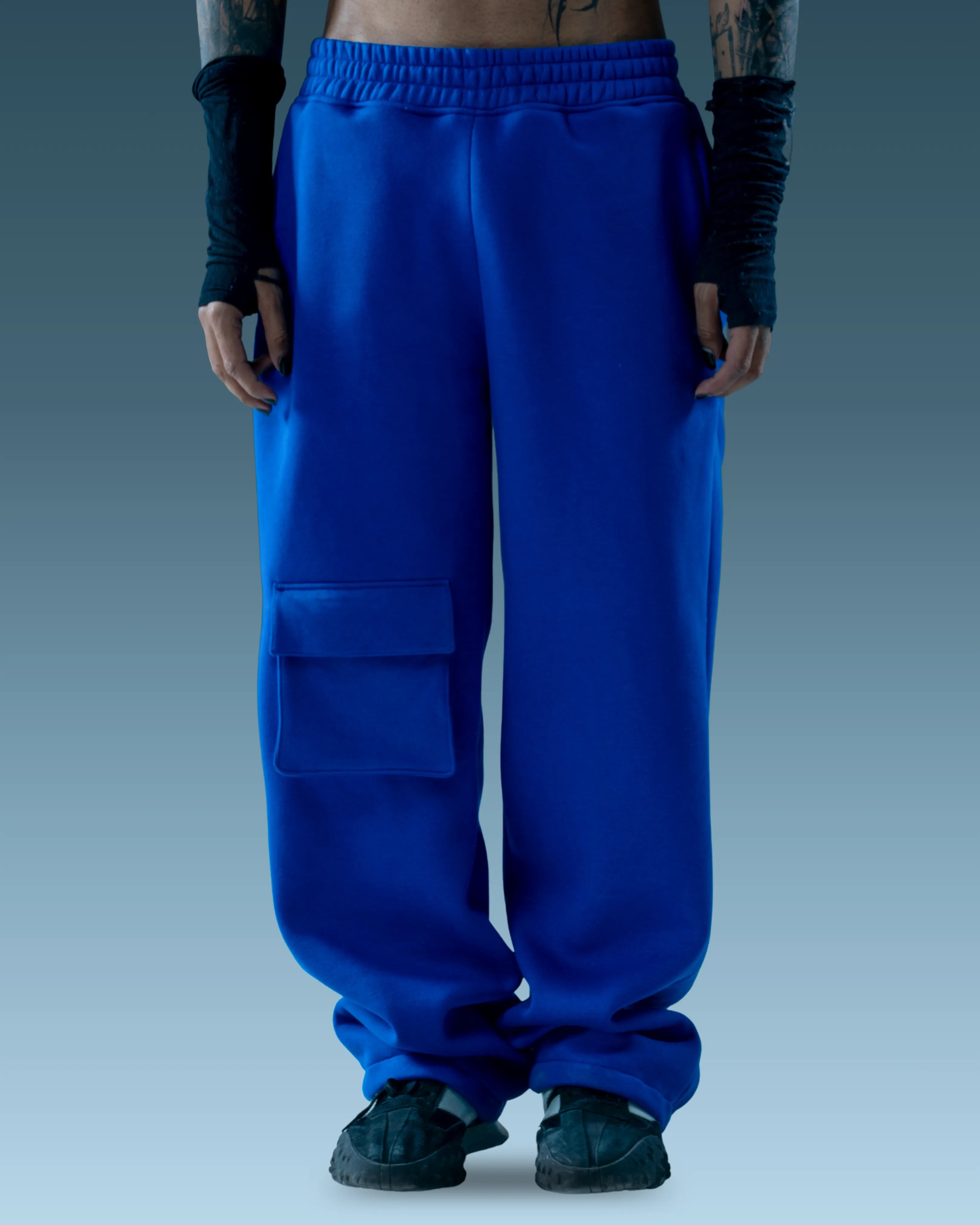 Cobalt blue premium cotton jogger