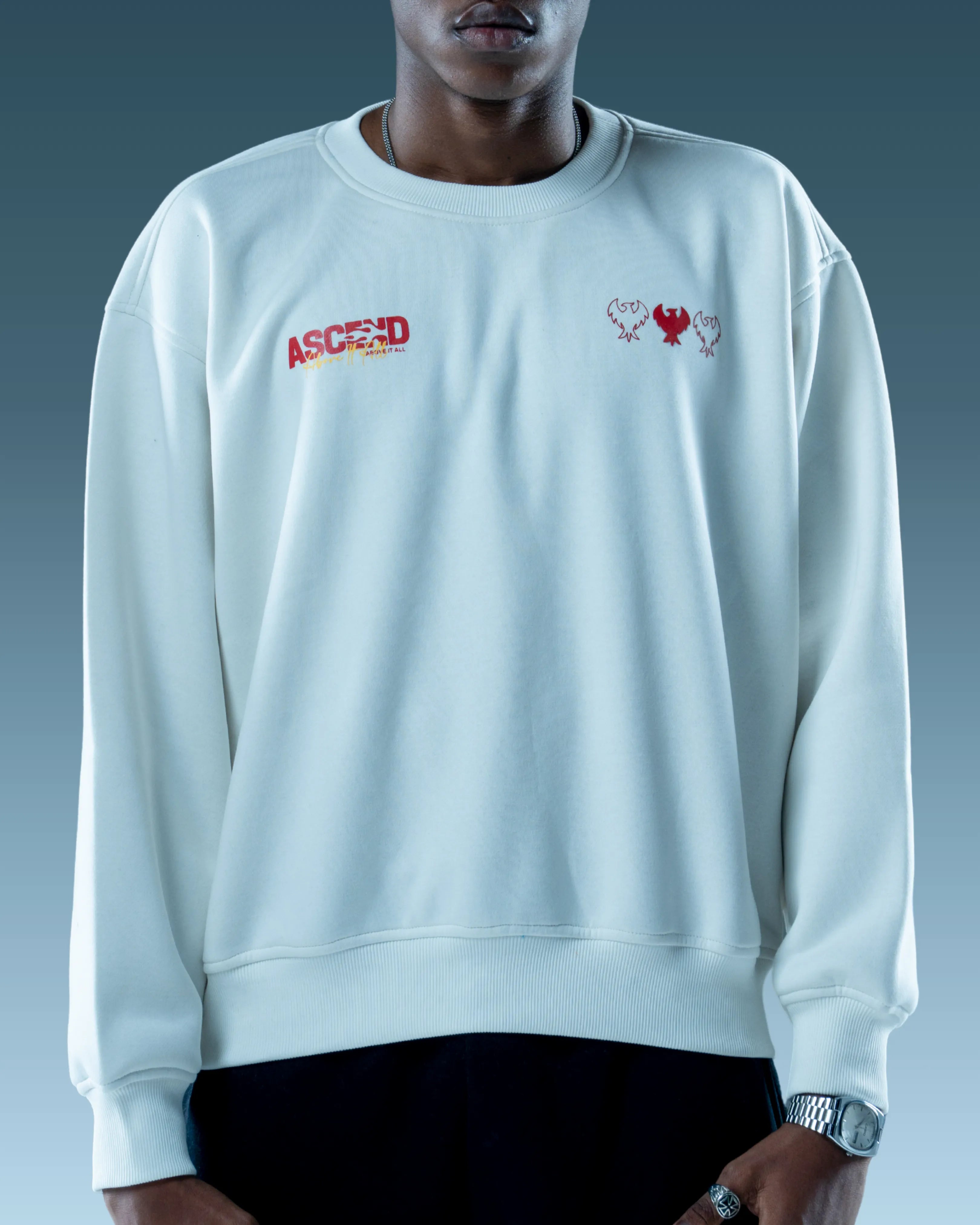 Off white graphic oversized hoodie