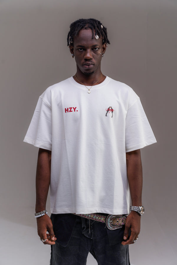 Utopia White Oversized Tee