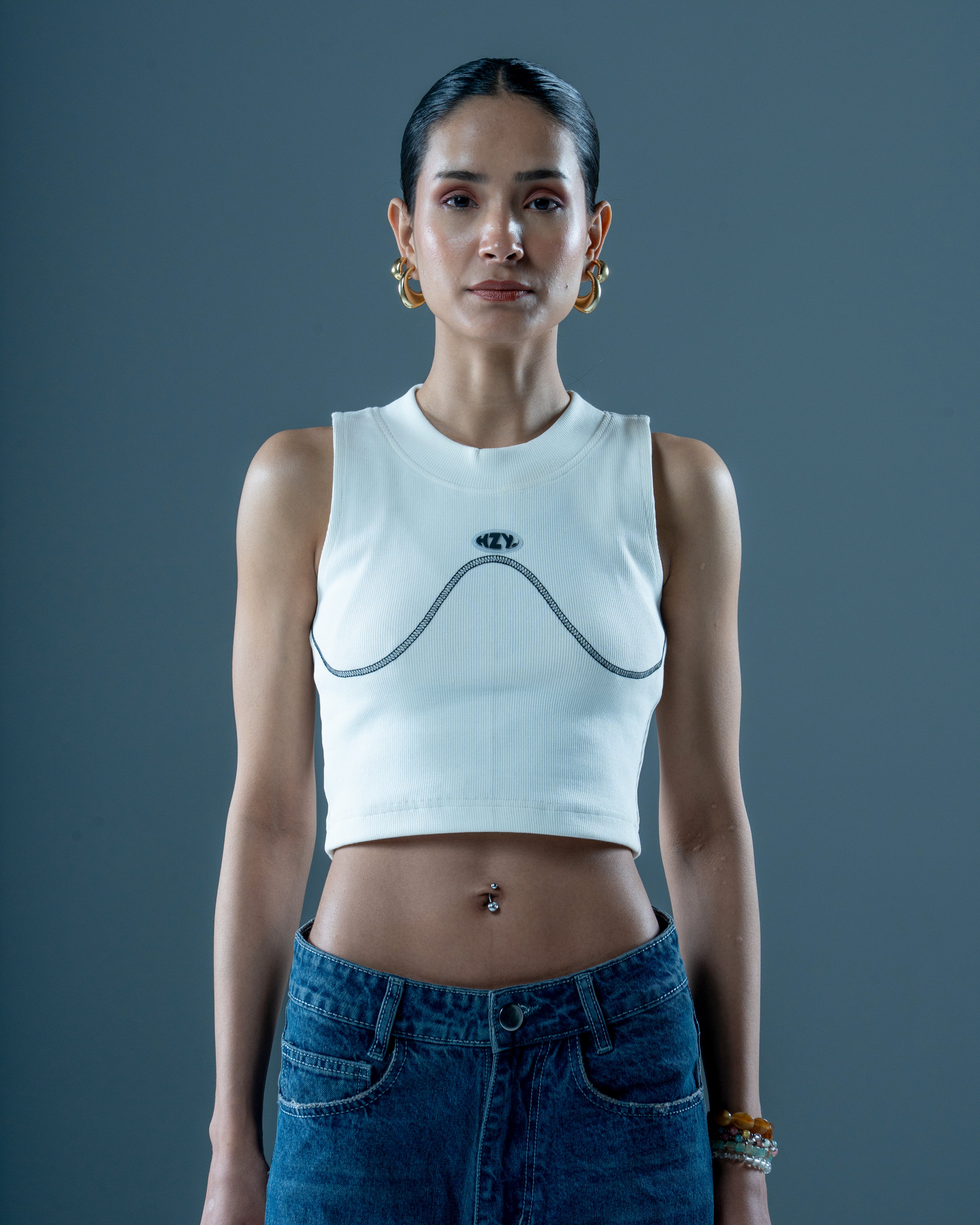 Basic White Crop Top-thumbmail-4