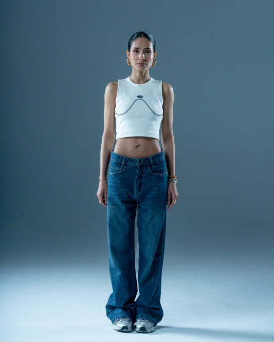 Basic White Crop Top