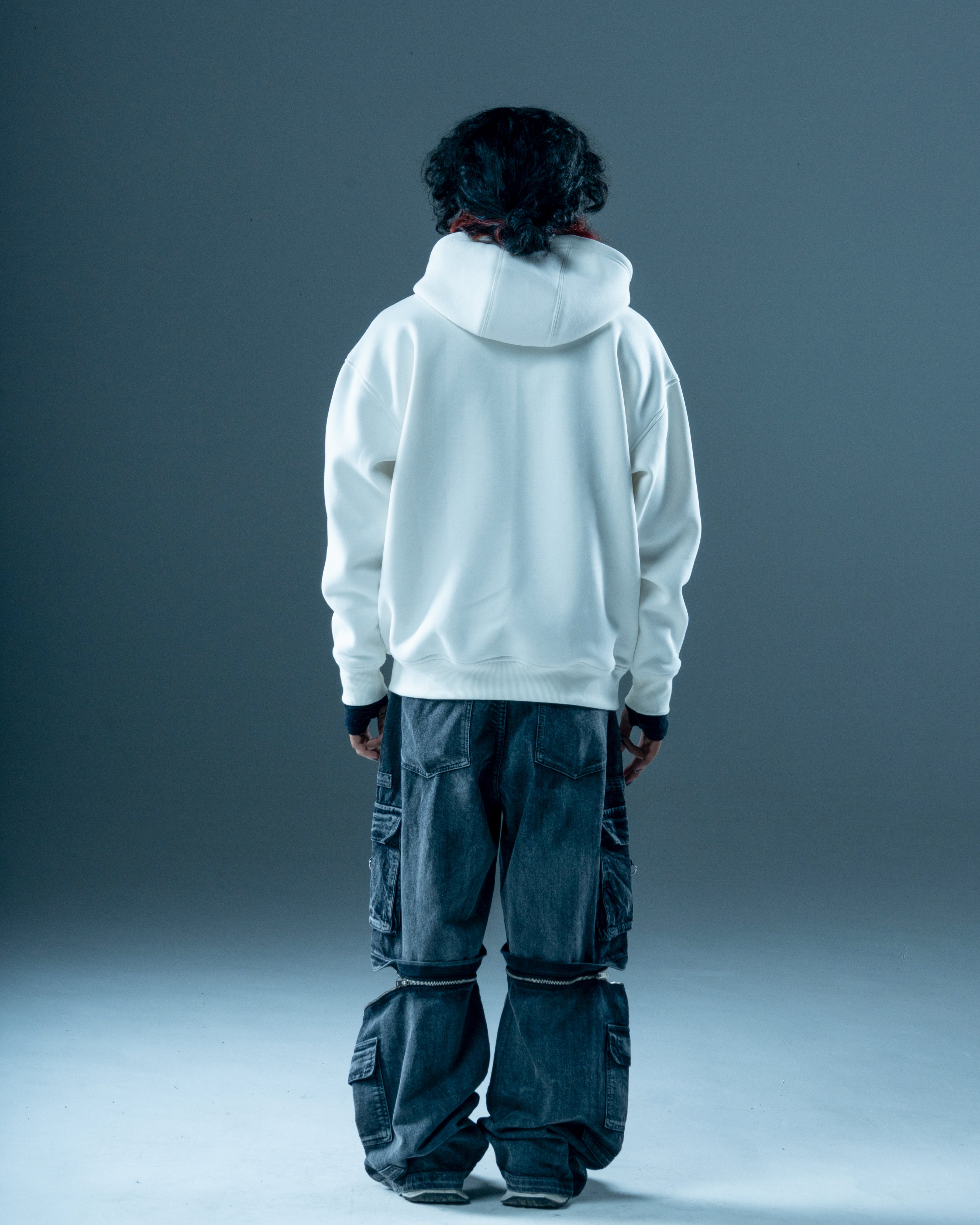 Basic White Hoodie-thumbmail-3