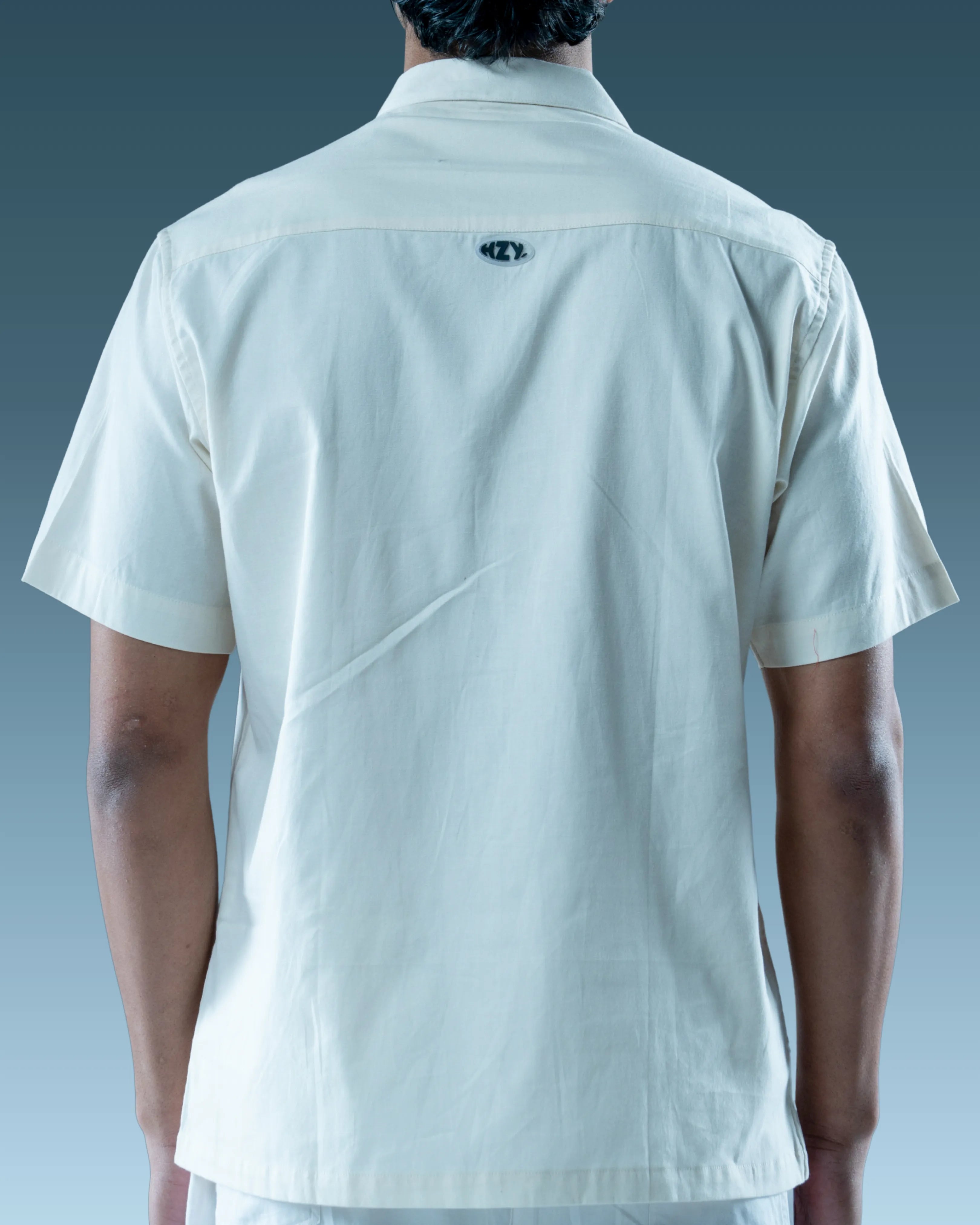 premium white shirt back view
