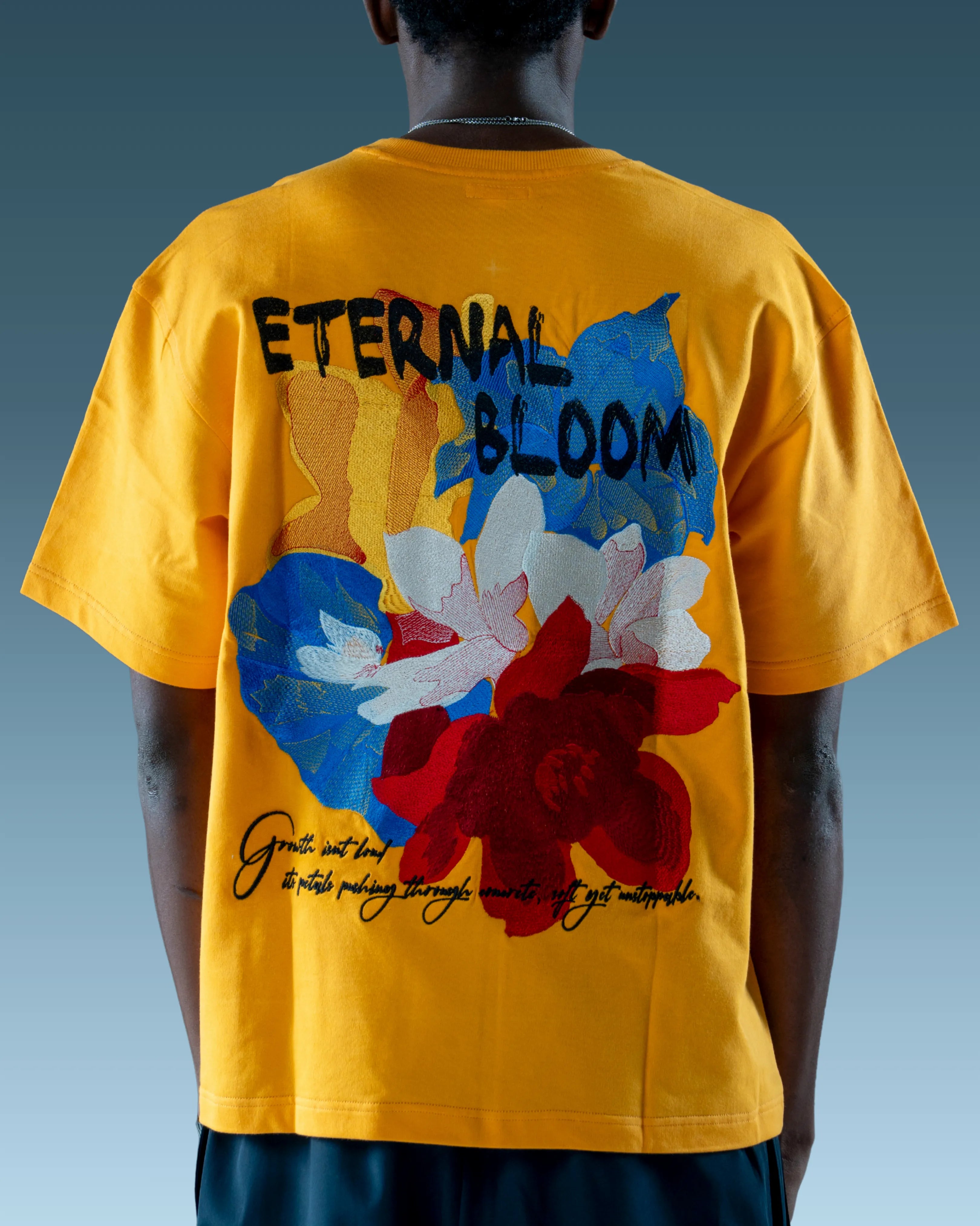 yellow half sleeve oversized t shirt